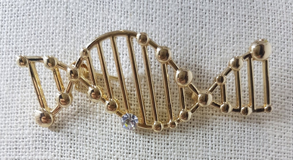 DNA Double Helix Pin Brooch