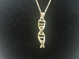 DNA Double-Helix Pendant Necklace