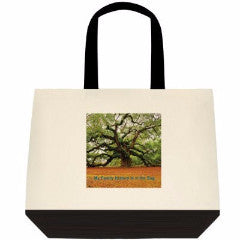 Family History Hound Two Tone Tote - Family History In The Bag