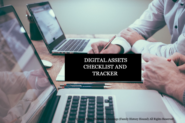 Digital Assets Checklist and Tracker