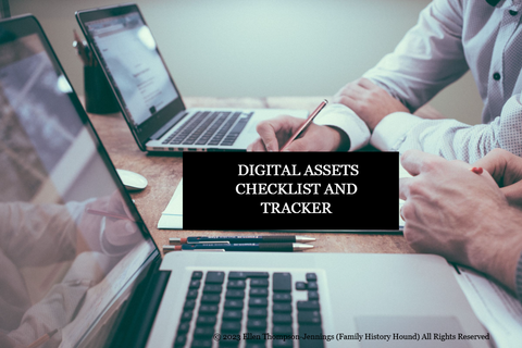 Digital Assets Checklist and Tracker