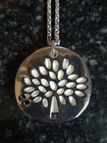 Tree of Life Pendant w/Shell background