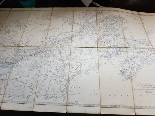 Map of Canada with Part of New Brunswick and Nova Scotia