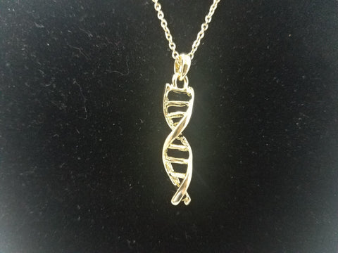 DNA Double-Helix Pendant Necklace