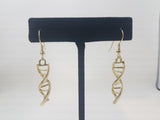 DNA Double-Helix Pendant Necklace & Earrings