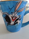 RARE‼ WB Looney Tunes Bugs Bunny Burst XPRES 3D Embossed Coffee Mug Cup