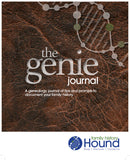 The Genie Journal  Genealogy/DNA Journal (Two Covers To Choose From)