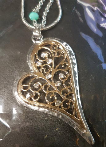 Tree of Life Hanging Heart Necklace